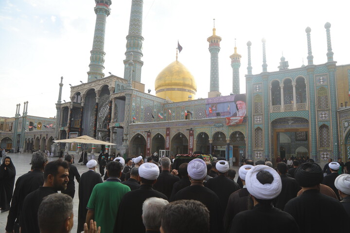 مراسم تشییع پیکر حجت ‌الاسلام والمسلمین سید صدرا هاشمی از اساتید حوزه