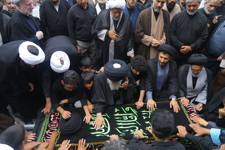 مراسم تشییع پیکر حجت ‌الاسلام والمسلمین سید صدرا هاشمی از اساتید حوزه