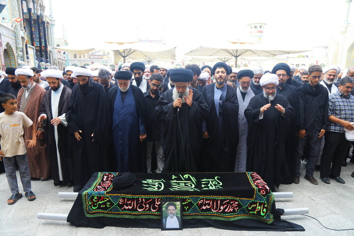 مراسم تشییع پیکر حجت ‌الاسلام والمسلمین سید صدرا هاشمی از اساتید حوزه