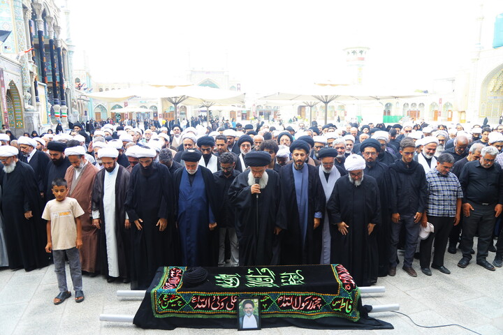 مراسم تشییع پیکر حجت ‌الاسلام والمسلمین سید صدرا هاشمی از اساتید حوزه