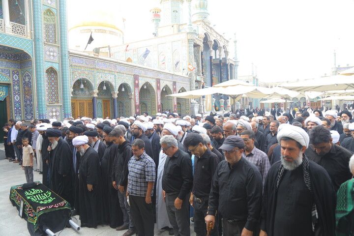 مراسم تشییع پیکر حجت ‌الاسلام والمسلمین سید صدرا هاشمی از اساتید حوزه