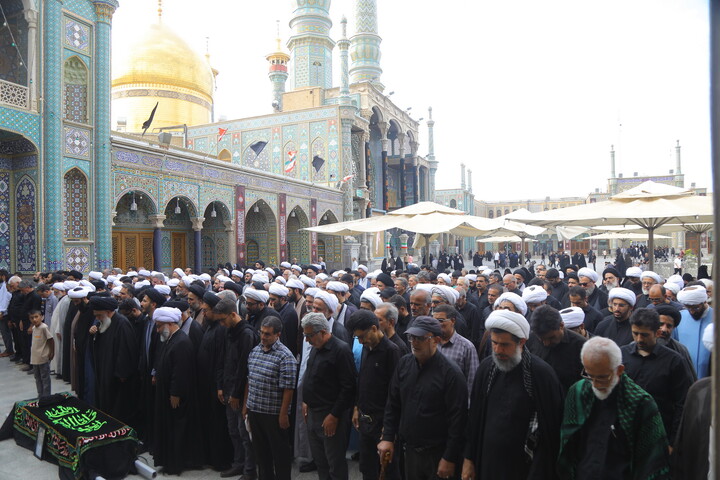 مراسم تشییع پیکر حجت ‌الاسلام والمسلمین سید صدرا هاشمی از اساتید حوزه