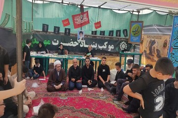 برگزاری پویش قرآنی و فرهنگی در موکب حضرت مهدی موعود(عج) هرسین+تصاویر