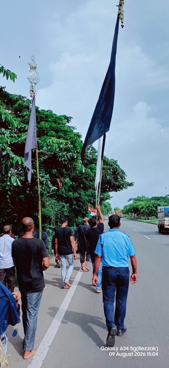 কারবালার স্মৃতিতে কুমারপুরে চল্লিশার শোকসভা ও মিছিল/ছবি