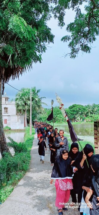 কারবালার স্মৃতিতে কুমারপুরে চল্লিশার শোকসভা ও মিছিল/ছবি