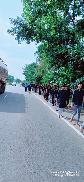 কারবালার স্মৃতিতে কুমারপুরে চল্লিশার শোকসভা ও মিছিল/ছবি