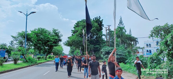 কারবালার স্মৃতিতে কুমারপুরে চল্লিশার শোকসভা ও মিছিল/ছবি