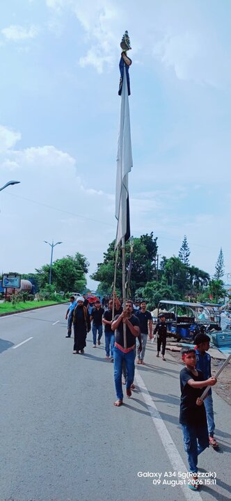 কারবালার স্মৃতিতে কুমারপুরে চল্লিশার শোকসভা ও মিছিল/ছবি