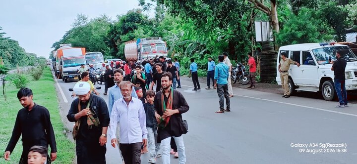 কারবালার স্মৃতিতে কুমারপুরে চল্লিশার শোকসভা ও মিছিল/ছবি