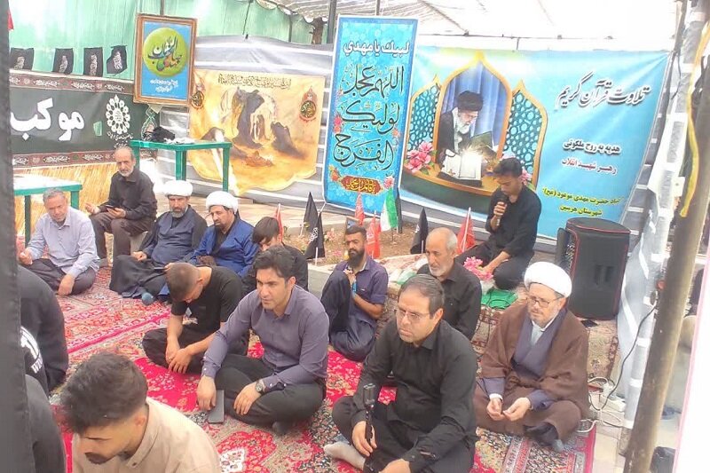 برگزاری پویش قرآنی و فرهنگی در موکب حضرت مهدی موعود(عج) هرسین+تصاویر