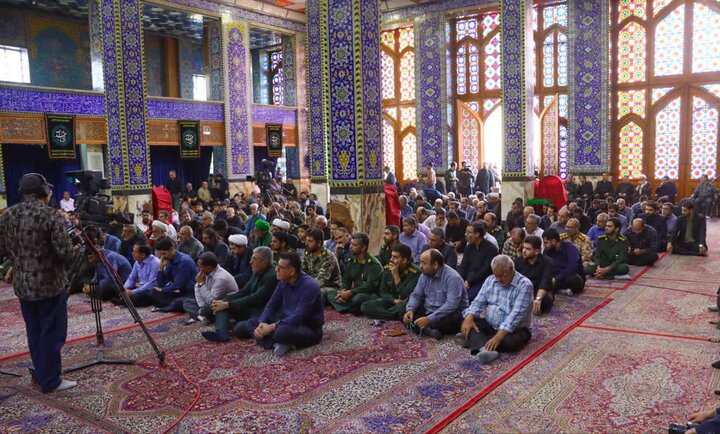 تصاویر/ مجلس بزرگداشت ارتحال مادر سه شهیدان آدمی در یزد