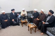 آیت اللہ سید حسین الحکیم سے علمائے پاکستان کی ملاقات / اتحادِ امت اور ملتِ اسلامیہ کو درپیش مسائل پر تفصیلی گفتگو