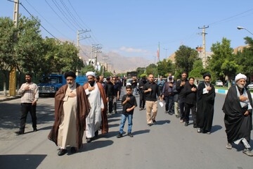 تصاویر/ برگزاری مراسم عزاداری خیابانی ۲۸ صفر در شهرستان ماکو