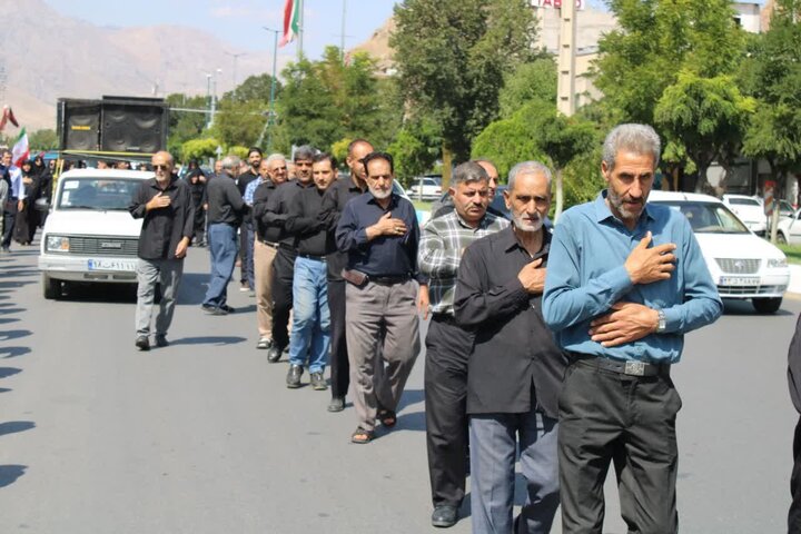 تصاویر/ برگزاری مراسم عزاداری خیابانی ۲۸ صفر در شهرستان ماکو