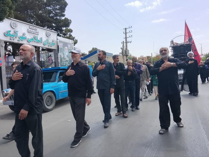 تصاویر / دسته عزاداری رحلت حضرت محمد (ص) وشهادت حضرت امام حسن مجتبی علیه الاسلام در شهرستان آبیک
