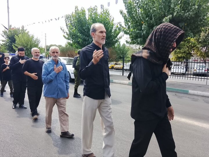 تصاویر / دسته عزاداری رحلت حضرت محمد (ص) وشهادت حضرت امام حسن مجتبی علیه الاسلام در شهرستان آبیک