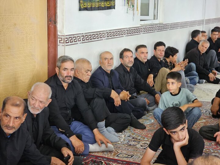 تصاویر/مراسم سوگواری ایام پایانی ماه صفر در روستای شیرین بلاغ بیحار