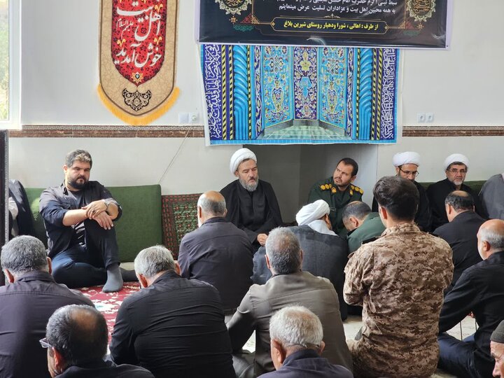 تصاویر/مراسم سوگواری ایام پایانی ماه صفر در روستای شیرین بلاغ بیحار