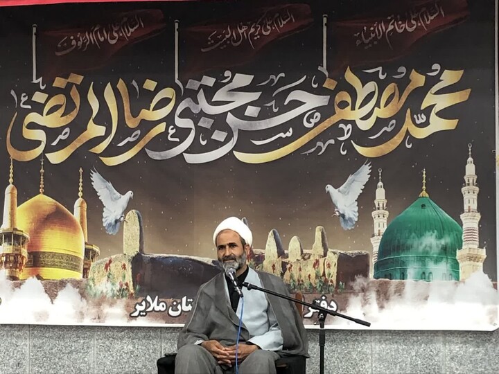 تصاویر / مراسم روضه 28 صفر در دفتر امام جمعه ملایر