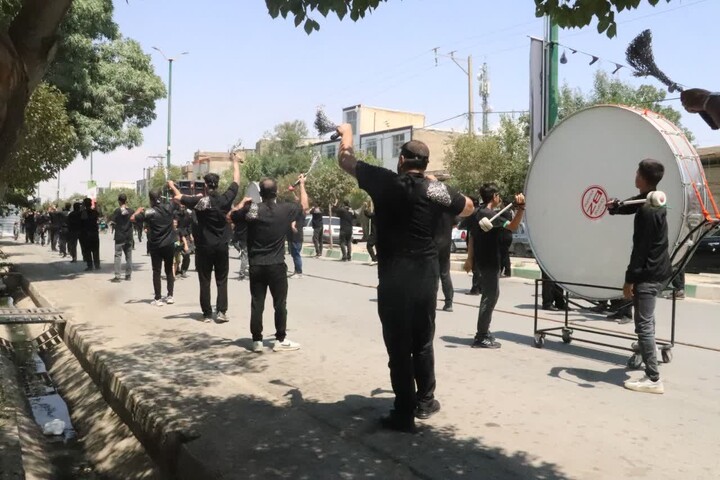 عزاداری مردم فامنین در سوگ پیامبر مهربانی