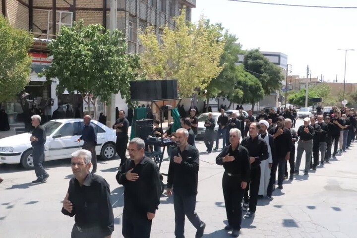 عزاداری مردم فامنین در سوگ پیامبر مهربانی