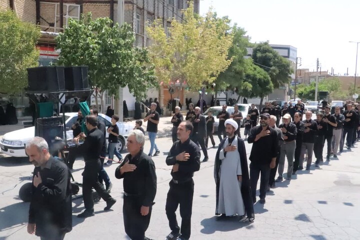 عزاداری مردم فامنین در سوگ پیامبر مهربانی
