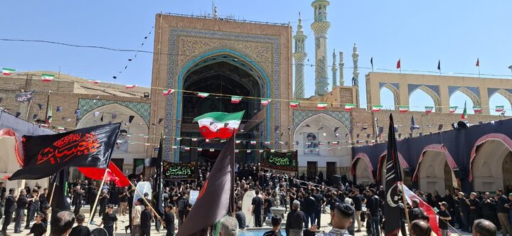 تصاویر/تجمع هیئت‌های مذهبی در آستان مقدس حضرت سلطانعلی ابن امام باقر(ع)