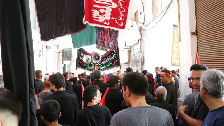 تصاویر/عزاداری 28 صفر جوانان معلول ذهنی نور امید کاشان