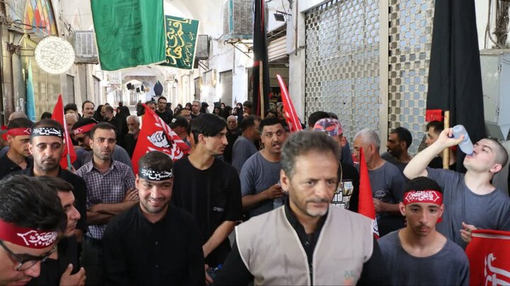 تصاویر/عزاداری 28 صفر جوانان معلول ذهنی نور امید کاشان