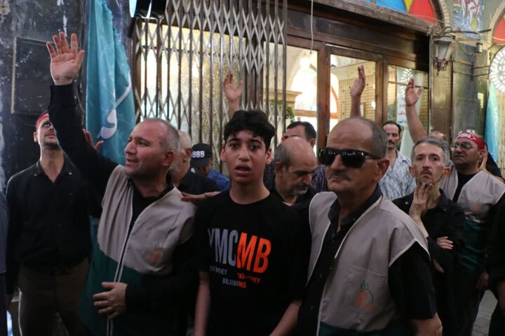 تصاویر/عزاداری 28 صفر جوانان معلول ذهنی نور امید کاشان