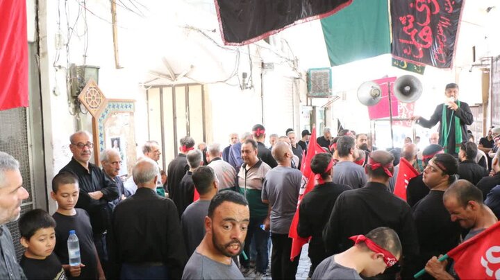تصاویر/عزاداری 28 صفر جوانان معلول ذهنی نور امید کاشان