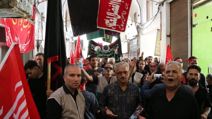 تصاویر/عزاداری 28 صفر جوانان معلول ذهنی نور امید کاشان
