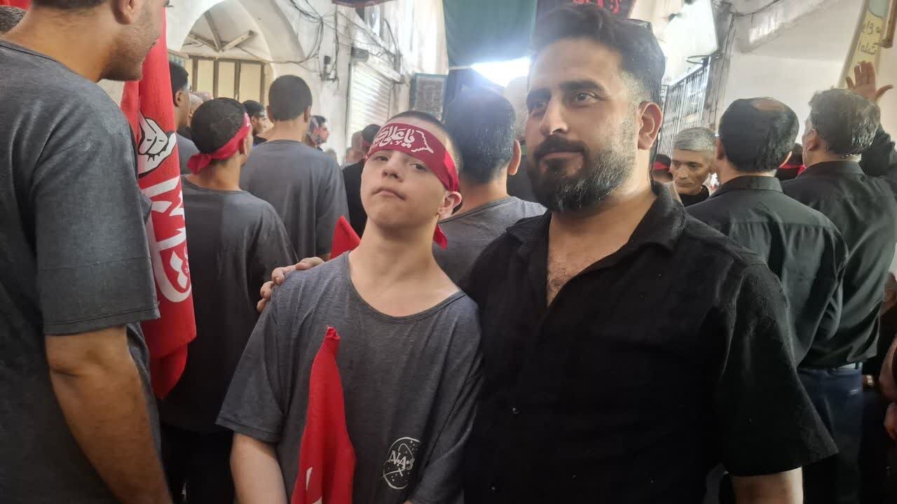 مراسم عزاداری جوانان معلول ذهنی در کاشان برگزارشد+تصاویر و فیلم