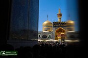 تقرير مصور | مواكب اللطم تملأ أرجاء الحرم الرضوي في ذکرى شهادة ثامن الحجج (عليه السلام)