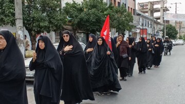 تصاویر/ دسته روی خادمیاران رضوی (ع) شهرستان چالوس در روز شهادت امام رضا (ع)