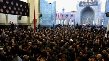فیلم| تجمع هیئات عزاداری استان یزد در حرم رضوی