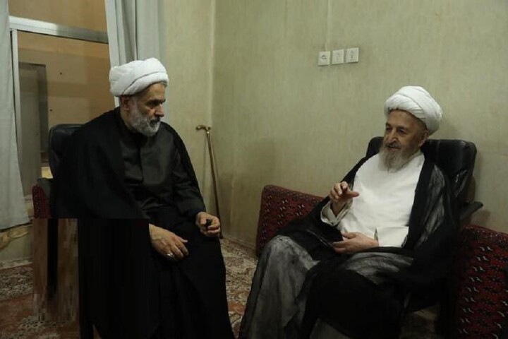 دیدار رئیس جدید سازمان بسیج مستضعفین با مراجع و علمای قم + عکس