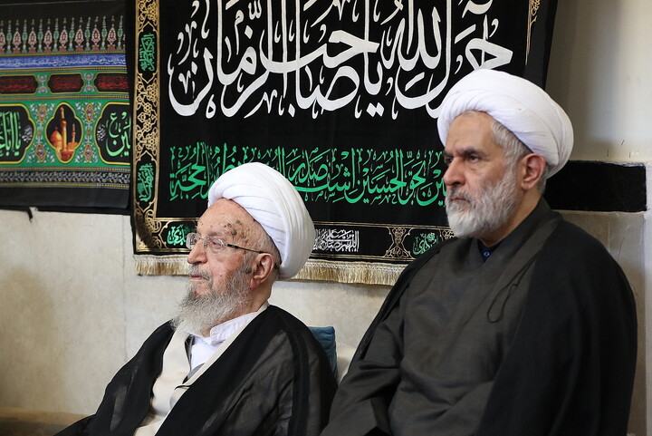 تصاویر/ مراسم عزاداری شهادت امام رضا(ع) در بیوت مراجع