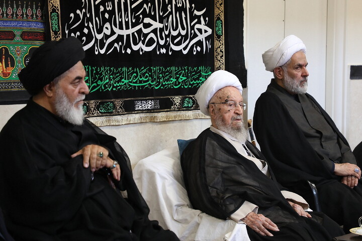 تصاویر/ مراسم عزاداری شهادت امام رضا(ع) در بیوت مراجع