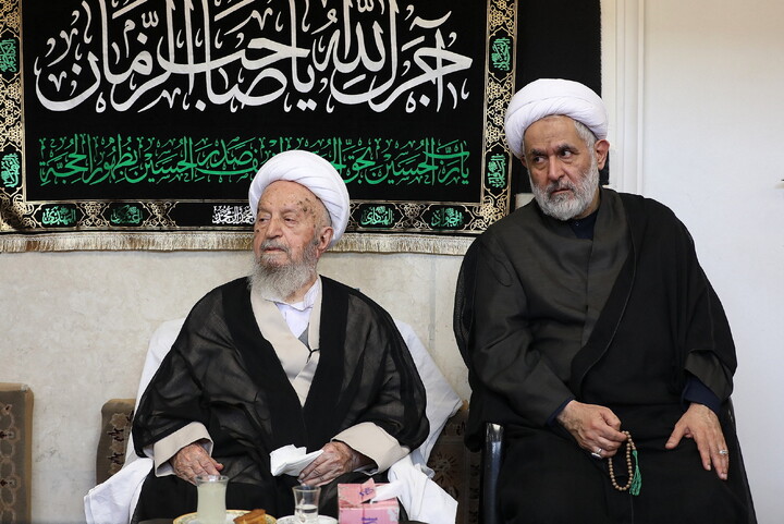 تصاویر/ مراسم عزاداری شهادت امام رضا(ع) در بیوت مراجع