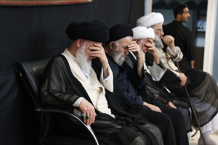 تصاویر/ مراسم عزاداری شهادت امام رضا(ع) در بیوت مراجع