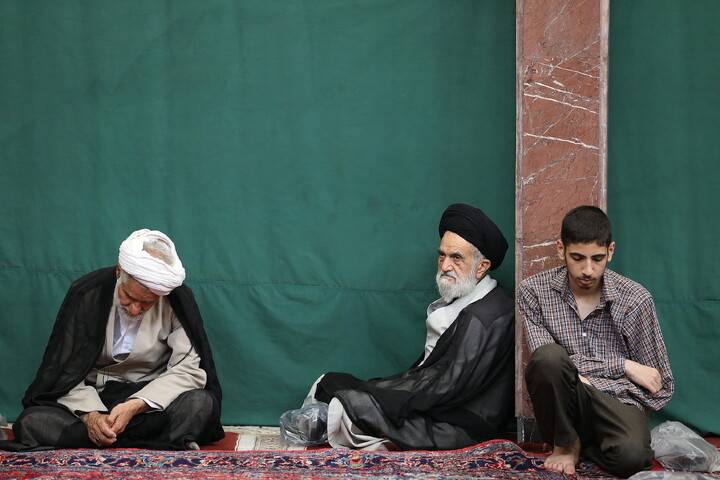 تصاویر/ مراسم عزاداری شهادت امام رضا(ع) در بیوت مراجع