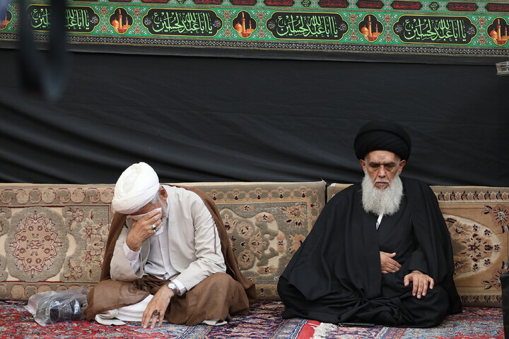 تصاویر/ مراسم عزاداری شهادت امام رضا(ع) در بیوت مراجع