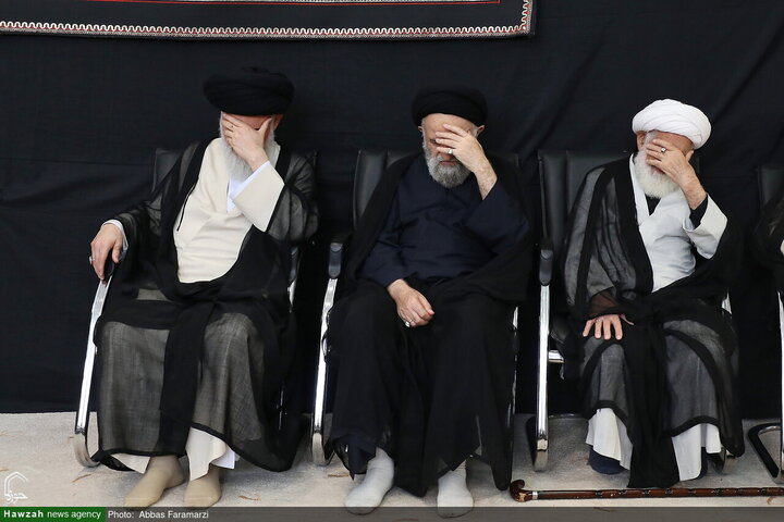 Photos/Deuil de l’Imam Reza (a) : les maisons de la Marja’iyyah à Qom, lieux de rassemblement du clergé et des fidèles en lamentation