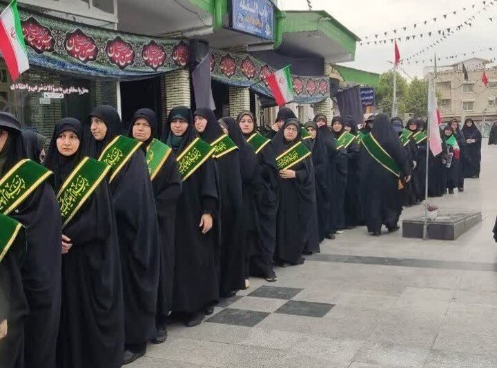 تصاویر/ دسته عزای خادمان بقعه امامزاده ابراهیم (ع) آمل در روز شهادت امام رضا (ع)