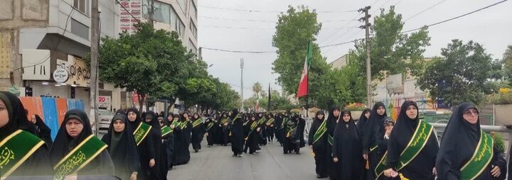 تصاویر/ دسته عزای خادمان بقعه امامزاده ابراهیم (ع) آمل در روز شهادت امام رضا (ع)