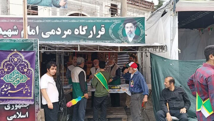 تصاویر/ دسته روی خادمیاران رضوی (ع) شهرستان چالوس در روز شهادت امام رضا (ع)