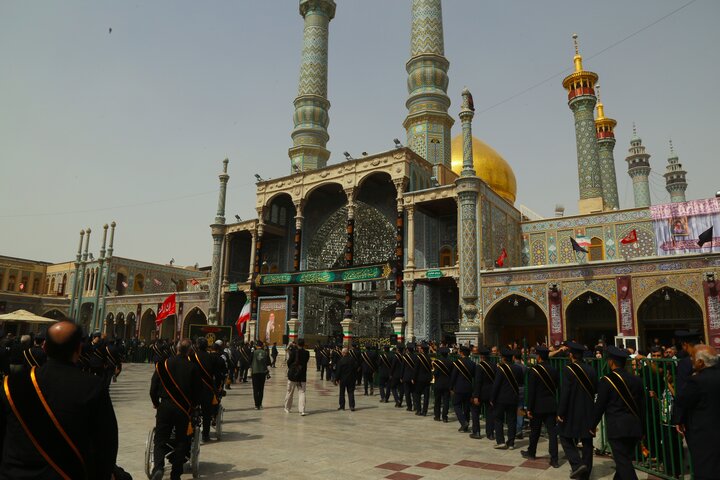دسته عزای خادمین حضرت معصومه سلام الله علیها به مناسبت شهادت امام رضا علیه السلام