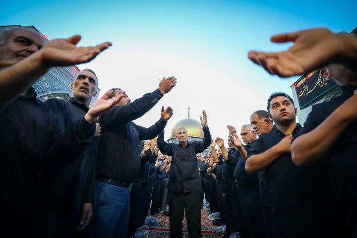 تصاویر /مراسم عزاداری مردم قزوین در مشهد مقدس باحضور امام جمعه قزوین