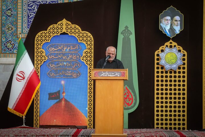 تصاویر /مراسم عزاداری مردم قزوین در مشهد مقدس باحضور امام جمعه قزوین
